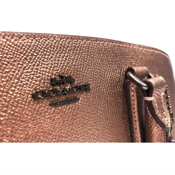 Coach Metallic Rose Gold Purse and Wallet Set - Picture 3 of 14